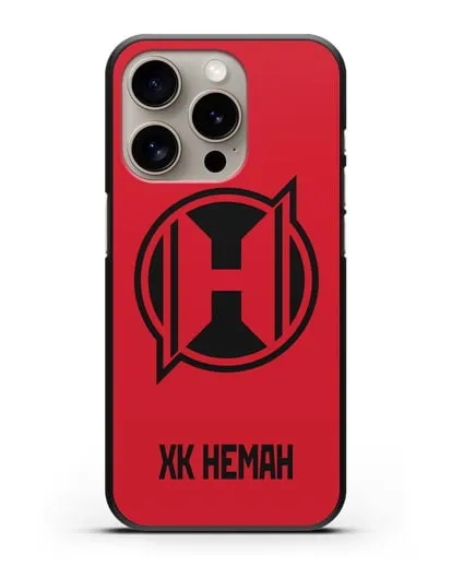 Чехол с эмблемой ХК Неман Гродно силиконовый для iPhone 15 Pro