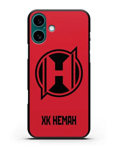 Чехол с эмблемой ХК Неман Гродно силиконовый для iPhone 16 Plus