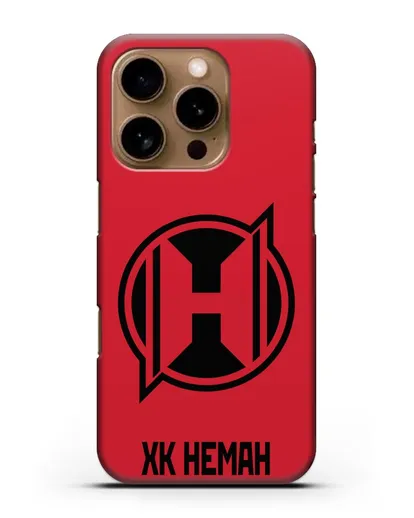 Чехол с эмблемой ХК Неман Гродно силиконовый для iPhone 16 Pro