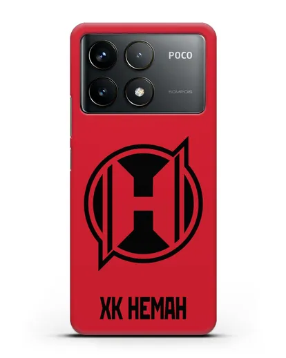 Чехол с эмблемой ХК Неман Гродно силиконовый для Xiaomi Poco F6 Pro