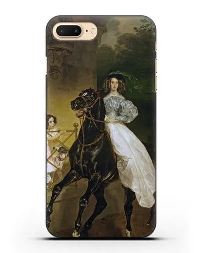 Чехол Всадница (Брюллов Карл) силиконовый для iPhone 8 Plus