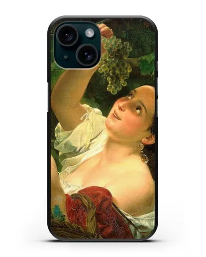 Чехол Итальянский полдень (Брюллов Карл) силиконовый для iPhone 15