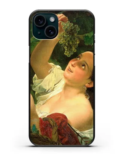 Чехол Итальянский полдень (Брюллов Карл) силиконовый для iPhone 15 Plus