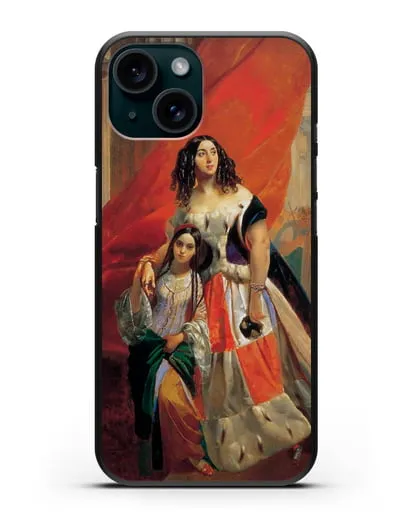 Чехол Портрет графини Юлии Павловны Самойловой (Брюллов Карл) силиконовый для iPhone 15