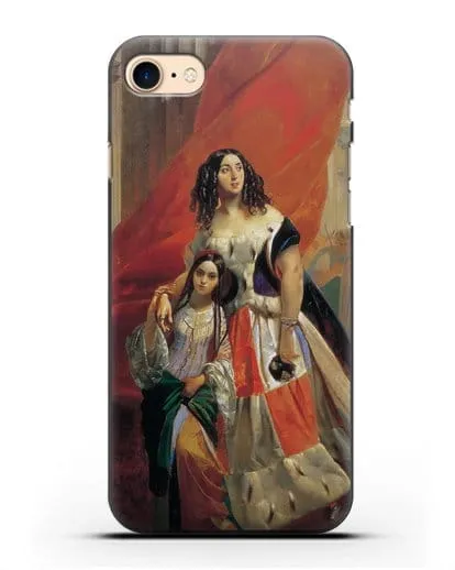 Чехол Портрет графини Юлии Павловны Самойловой (Брюллов Карл) силиконовый для iPhone 8