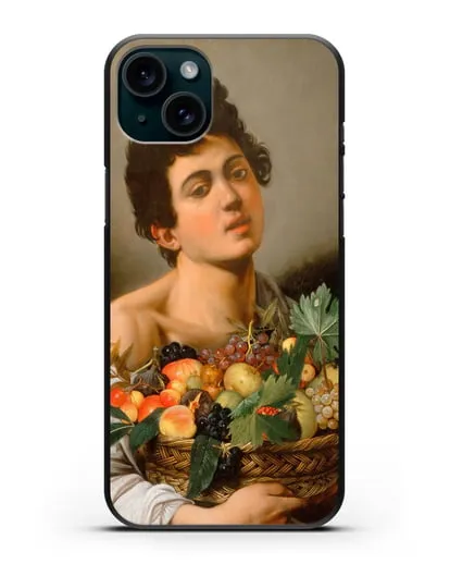 Чехол Юноша с корзиной фруктов (Микеланджело Меризи да Караваджо) силиконовый для iPhone 15 Plus