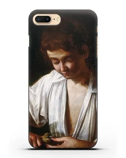Чехол Мальчик, чистящий фрукты (Микеланджело Меризи да Караваджо) силиконовый для iPhone 7 Plus