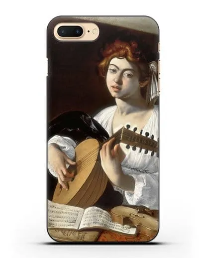 Чехол Лютниcтка (Микеланджело Меризи да Караваджо) силиконовый для iPhone 8 Plus