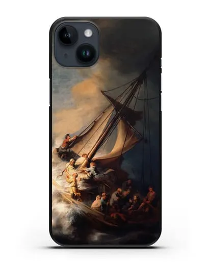 Чехол Христос в шторм на Галилейском море (Рембрандт Харменс ван Рейн) силиконовый для iPhone 14 Plus