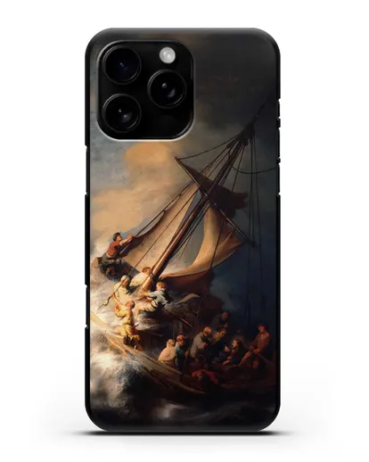 Чехол Христос в шторм на Галилейском море (Рембрандт Харменс ван Рейн) силиконовый для iPhone 16 Pro Max