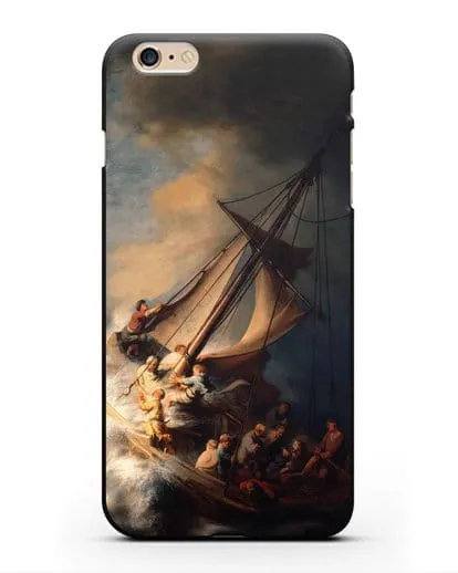Чехол Христос в шторм на Галилейском море (Рембрандт Харменс ван Рейн) силиконовый для iPhone 6 Plus