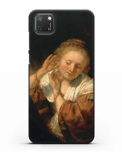 Чехол Молодая женщина, примеряющая серьги (Рембрандт Харменс ван Рейн) силиконовый для Honor 9S