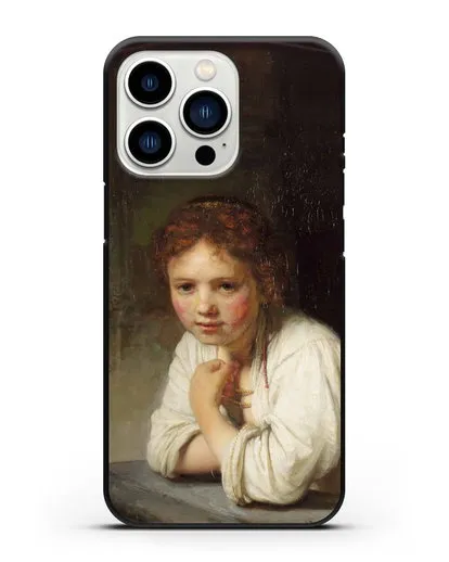 Чехол Девушка в окне (Рембрандт Харменс ван Рейн) силиконовый для iPhone 13 Pro