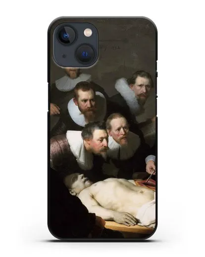 Чехол Урок анатомии доктора Николаса Тюльпа (Рембрандт Харменс ван Рейн) силиконовый для iPhone 13