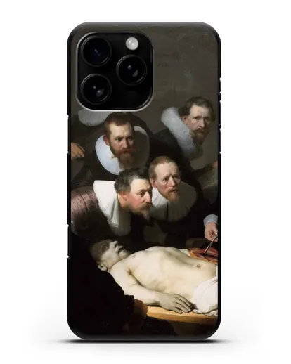 Чехол Урок анатомии доктора Николаса Тюльпа (Рембрандт Харменс ван Рейн) силиконовый для iPhone 16 Pro Max