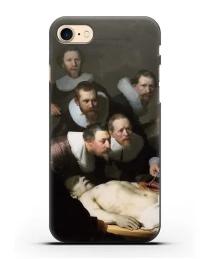 Чехол Урок анатомии доктора Николаса Тюльпа (Рембрандт Харменс ван Рейн) силиконовый для iPhone 8