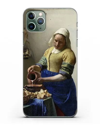 Чехол Молочница (Вермеер Ян) силиконовый для iPhone 11 Pro Max