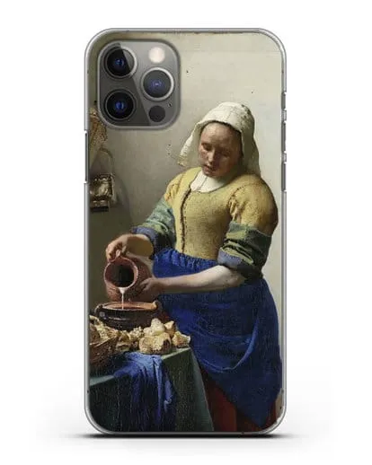 Чехол Молочница (Вермеер Ян) силиконовый для iPhone 12 Pro