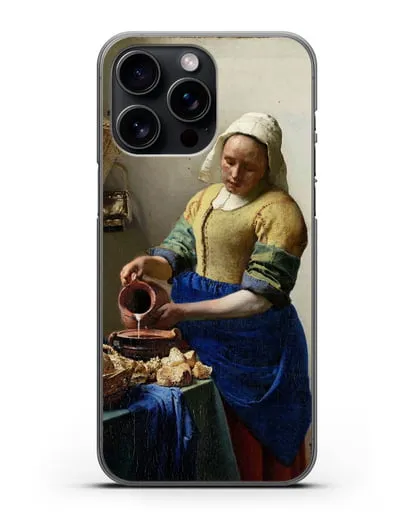 Чехол Молочница (Вермеер Ян) силиконовый для iPhone 15 Pro Max