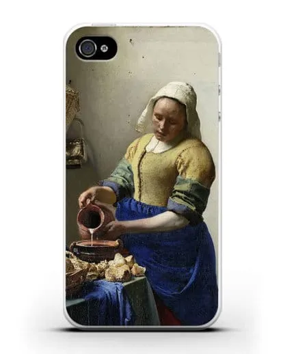 Чехол Молочница (Вермеер Ян) силиконовый для iPhone 4/4s