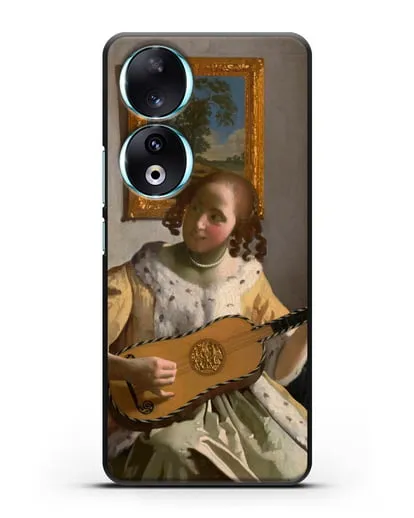 Чехол Гитаристка (Вермеер Ян) силиконовый для Honor 90