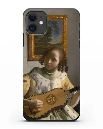 Чехол Гитаристка (Вермеер Ян) силиконовый для iPhone 11