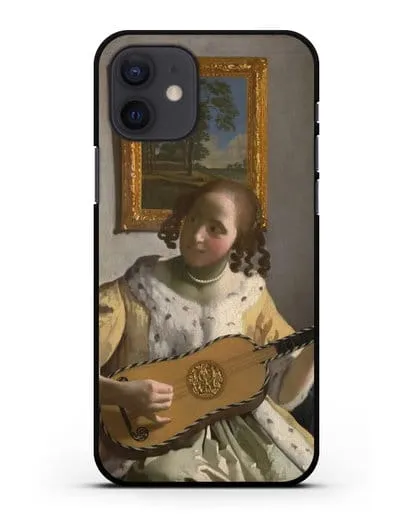 Чехол Гитаристка (Вермеер Ян) силиконовый для iPhone 12