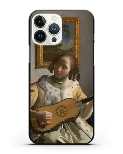 Чехол Гитаристка (Вермеер Ян) силиконовый для iPhone 13 Pro Max