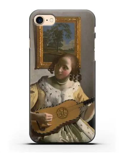 Чехол Гитаристка (Вермеер Ян) силиконовый для iPhone 7