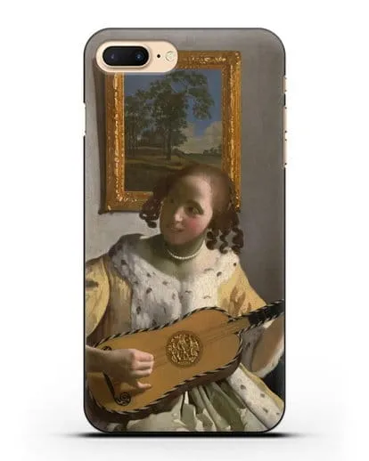 Чехол Гитаристка (Вермеер Ян) силиконовый для iPhone 8 Plus