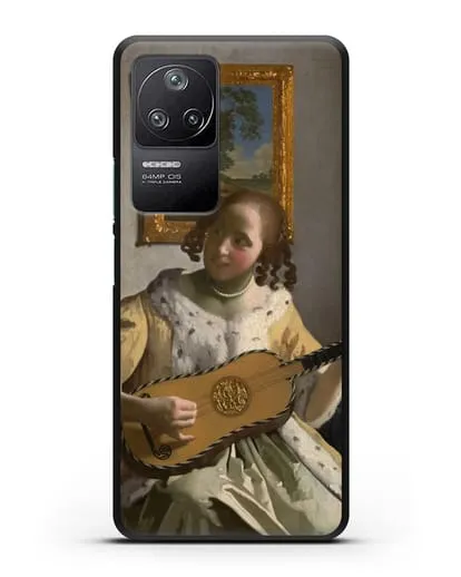 Чехол Гитаристка (Вермеер Ян) силиконовый для Xiaomi Poco F4