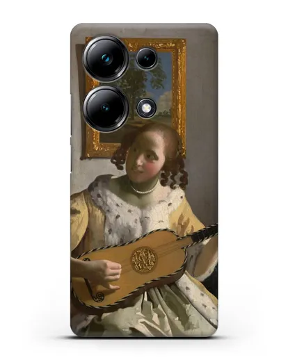 Чехол Гитаристка (Вермеер Ян) силиконовый для Xiaomi Poco M6 Pro