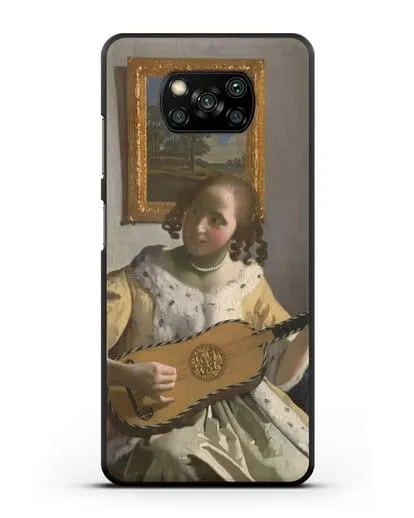 Чехол Гитаристка (Вермеер Ян) силиконовый для Xiaomi Poco X3