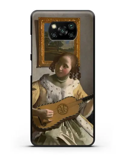 Чехол Гитаристка (Вермеер Ян) силиконовый для Xiaomi Poco X3 Pro