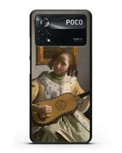 Чехол Гитаристка (Вермеер Ян) силиконовый для Xiaomi Poco X4 Pro