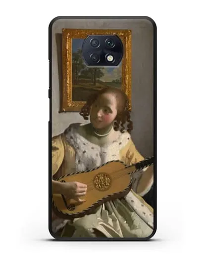 Чехол Гитаристка (Вермеер Ян) силиконовый для Xiaomi Redmi Note 9T