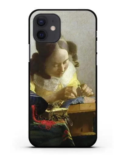 Чехол Кружевница (Вермеер Ян) силиконовый для iPhone 12