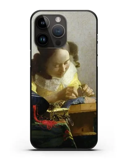 Чехол Кружевница (Вермеер Ян) силиконовый для iPhone 14 Pro Max