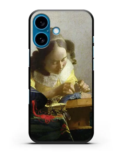 Чехол Кружевница (Вермеер Ян) силиконовый для iPhone 16