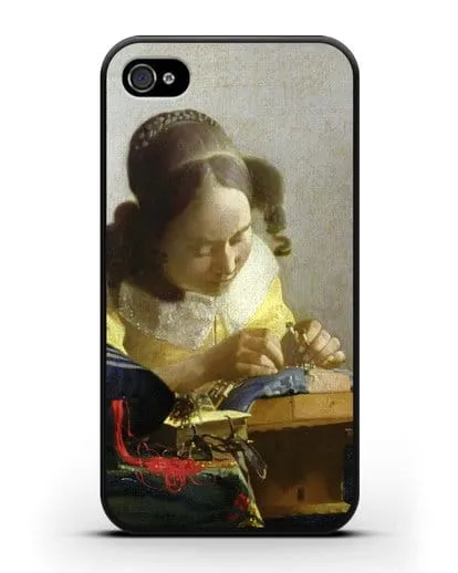 Чехол Кружевница (Вермеер Ян) силиконовый для iPhone 4/4s