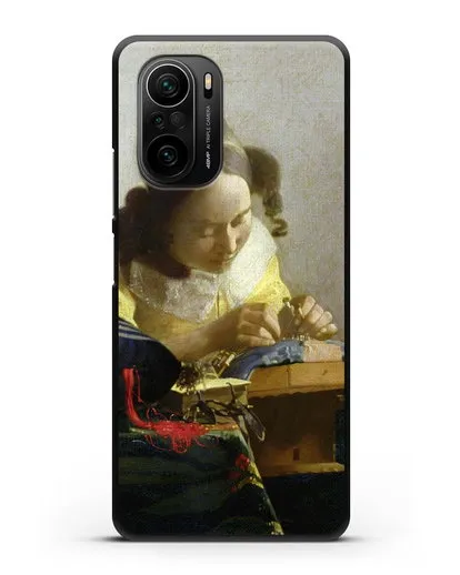 Чехол Кружевница (Вермеер Ян) силиконовый для Xiaomi Poco F3
