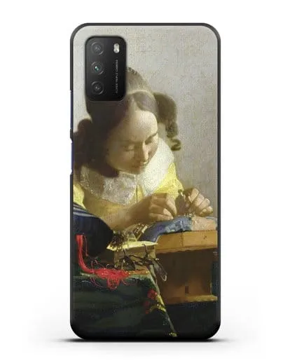 Чехол Кружевница (Вермеер Ян) силиконовый для Xiaomi Poco M3