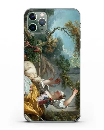 Чехол Пастушка (Фрагонар Жан Оноре) силиконовый для iPhone 11 Pro