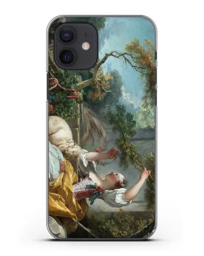 Чехол Пастушка (Фрагонар Жан Оноре) силиконовый для iPhone 12