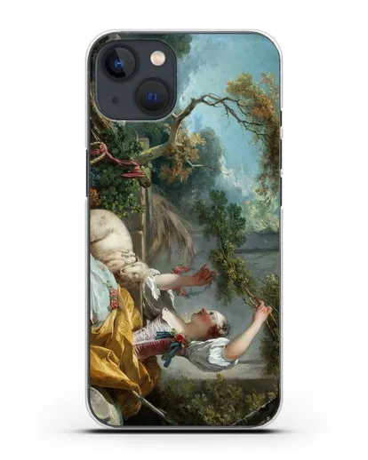 Чехол Пастушка (Фрагонар Жан Оноре) силиконовый для iPhone 13 Mini