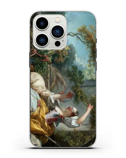 Чехол Пастушка (Фрагонар Жан Оноре) силиконовый для iPhone 13 Pro