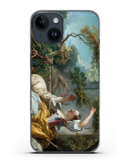Чехол Пастушка (Фрагонар Жан Оноре) силиконовый для iPhone 14