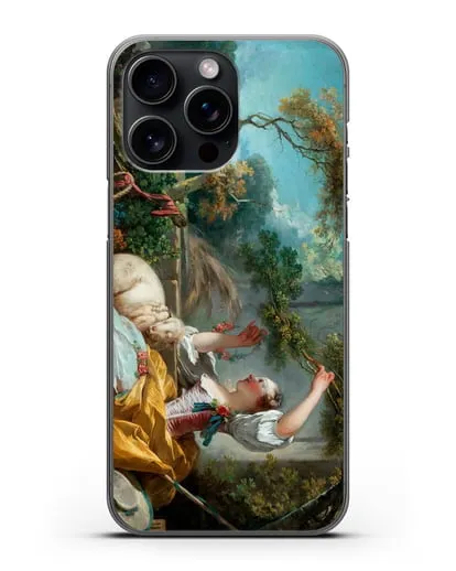 Чехол Пастушка (Фрагонар Жан Оноре) силиконовый для iPhone 15 Pro Max
