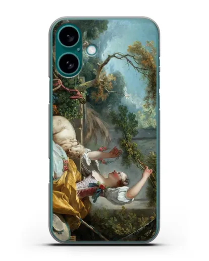 Чехол Пастушка (Фрагонар Жан Оноре) силиконовый для iPhone 16 Plus