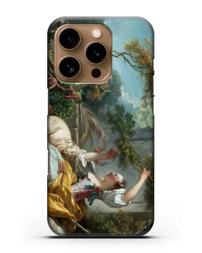 Чехол Пастушка (Фрагонар Жан Оноре) силиконовый для iPhone 16 Pro